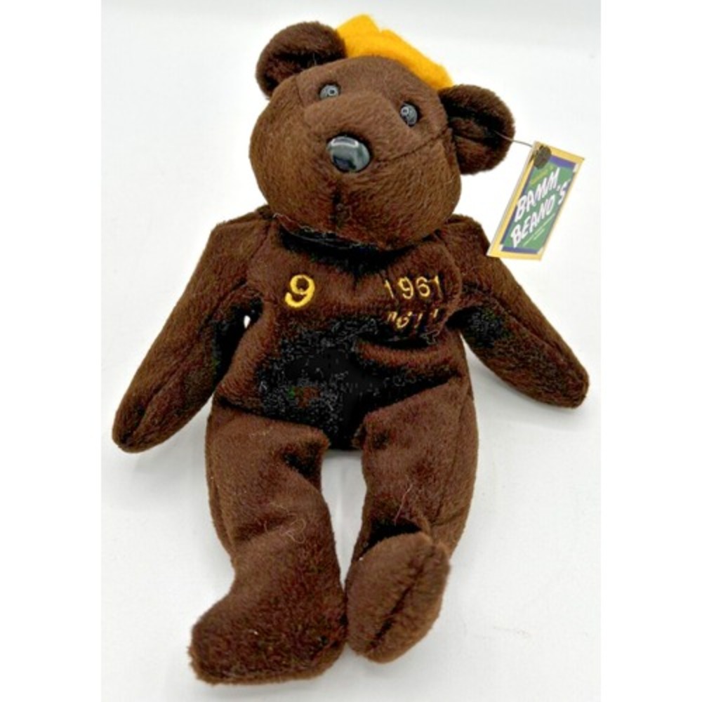 Salvino's Bamm Beano's Roger Maris #9 Bear 1998 MLB Baseball Plush BB26